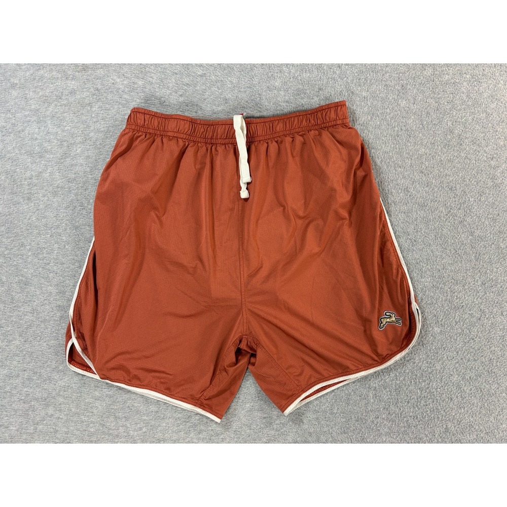 Tracksmith Lined SESSION Running Shorts (Women's Small) Orange -5"